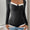 Perfee Ribbed Contrast Long Sleeve Bodysuit