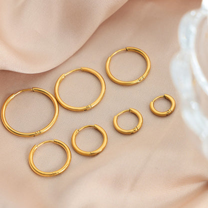 18K Gold-Plated Huggie Earrings