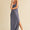 Ruched Side Slit Cut-out Back Maxi Cami Dress