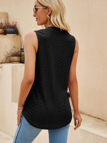 Lovelet Eyelet Notched Tank