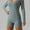 Square Neck Long Sleeve Active Romper