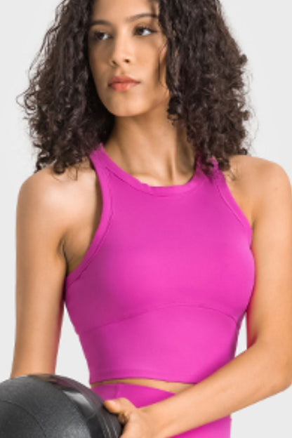 Millennia Racerback Cropped Sports Tank