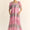 Multi Floral Square Neck Puff Sleeve Maxi Dress