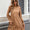 Frill Mock Neck Long Sleeve Dress