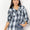 Mandy Plaid Dropped Shoulder Shirt