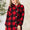 Heimish Full Size Plaid Button Front Hooded Shirt