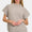 Zenana Short Sleeve Mock Neck Sweater