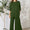 Full Size Round Neck Slit Top and Pants Set