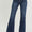 RISEN High Waist Raw Hem Flare Jeans