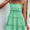 Shiny Frill Spaghetti Strap Tiered Dress