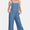 Zenana Washed Adjustable Strap Wide Leg Denim Overalls