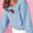 Bow Cutout Round Neck Long Sleeve Sweatshirt