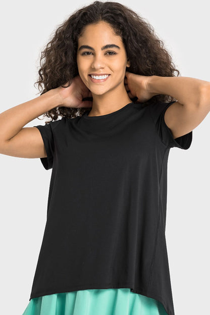 Millennia Tie Back Short Sleeve Sports Tee