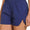 Windbreaker Smocked Waistband Running Shorts In Navy