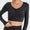 Millennia Ruched Cropped Long Sleeve Sports Top