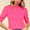 Haptics Tied Back Mock Neck Half Sleeve Knit Top