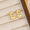 18K Gold-Plated Bubble Letter Stud Earrings