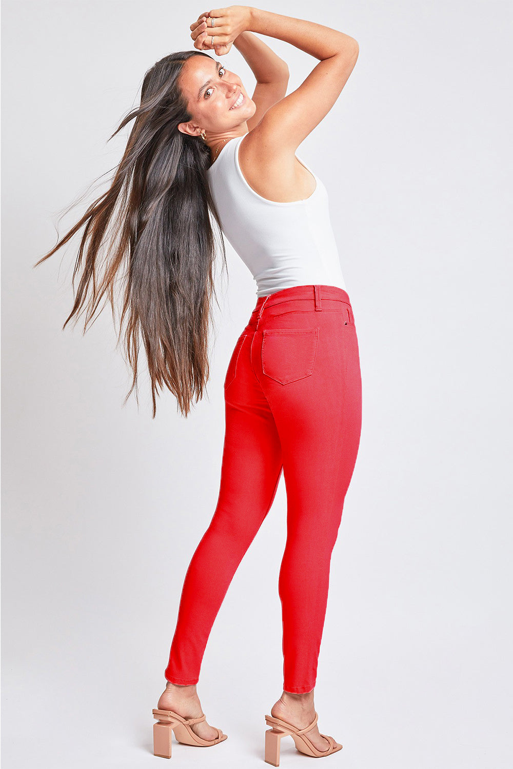 Full Size Hyper stretch Mid-Rise Skinny Jeans