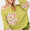 SAGE + FIG Daisy Patch Applique Long Sleeve Sweatshirt