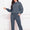 Round Neck Long Sleeve Sweatshirt and Pants Set