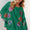 Double Take Christmas Element Sequin Round Neck Long Sleeve Sweatshirt