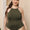 Plus Size Halter Neck Spaghetti Strap Bodysuit