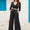 Surplice Top and Wide Leg Pants Set