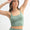 Venice Cloud Light Crisscross Sports Bra In Green