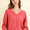 VERY J Exposed Seam V-Neck Ribbed Knit Top