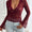 Devine Plunge Long Sleeve Lace Top