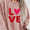 Valentine’s Day LOVE Round Neck Long Sleeve Sweatshirt