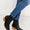 MMShoes Love the Journey Stacked Heel Chelsea Boot in Black