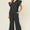 Short Sleeve Top and Drawstring Wide Leg Pants Set