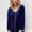 Double Take Wave Contrast Trim V-Neck Zip Up Long Sleeve Mini Dress