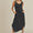 Round Neck Midi Tank Dress with Pockets