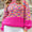 Rainbow Confetti Drop Shoulder Sweater