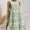 FAM-FAM Tiered Printed Round Neck Sleeveless Dress