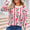 Angel Wings Flower Round Neck Long Sleeve Sweater