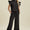 Full Size Texture Ruffle Short Sleeve Top and Wide Leg Pants Set