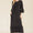 Modest Midi Dress with 3/4 Ruffle Bell Sleeves Plus Size