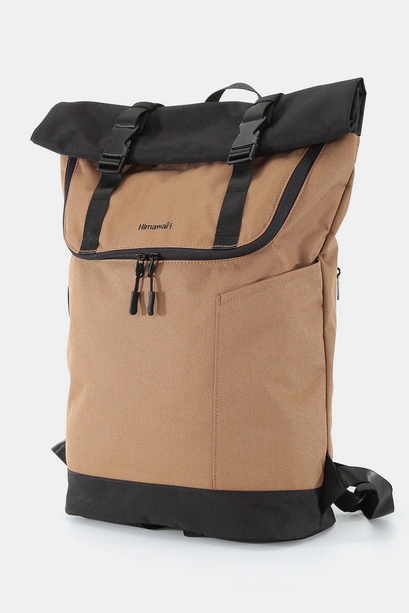 Himawari Contrast Waterproof Canvas Backpack Bag