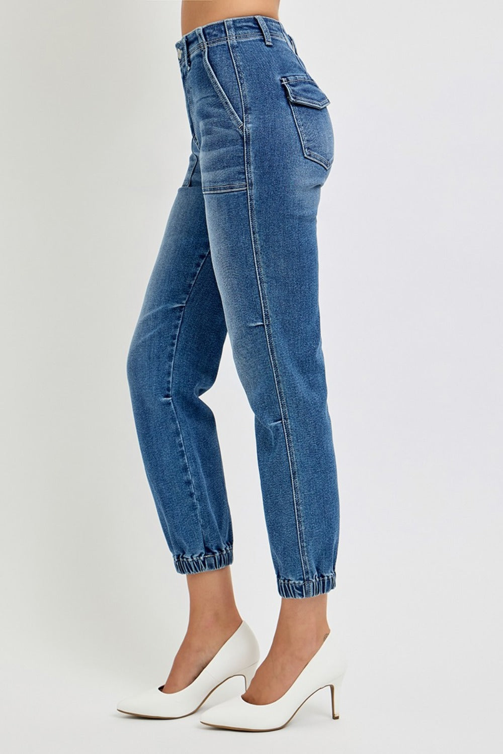 RISEN Full Size High Rise Ankle Jogger Jeans Medium / 1(25)