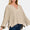 Zenana Notched Side Slit Patch Sweater