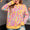 Plus Size Contrast Round Neck Long Sleeve Sweater