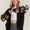 ADORA Full Size Contrast Crochet Open Front Long Sleeve Cardigan Plus Size