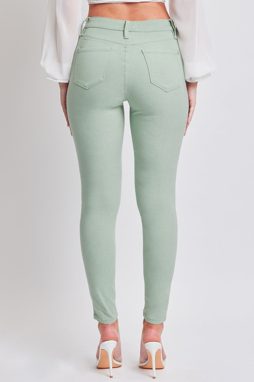 Hyperstretch Mid-Rise Skinny Jeans Jade / M