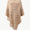 Pearl Trim V-Neck Fringe Hem Poncho