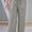 Plus Size Drawstring Straight Pants with Pockets