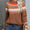 Angel Wings Geometric Round Neck Long Sleeve Sweater