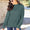 Full Size Ribbed Exposed Seam Mock Neck Knit Top